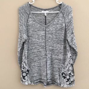 Grey Knit Top